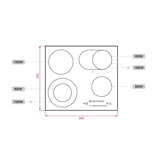 اجاق برقی کن مدل CC4505